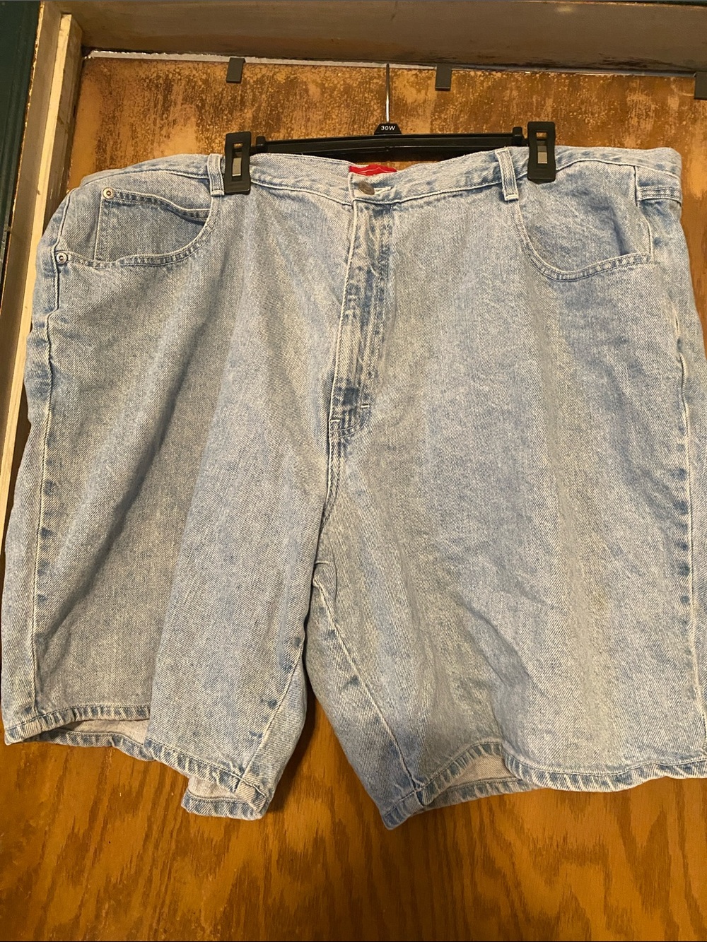 Venezia Light Wash Denim Shorts - Pale Blue